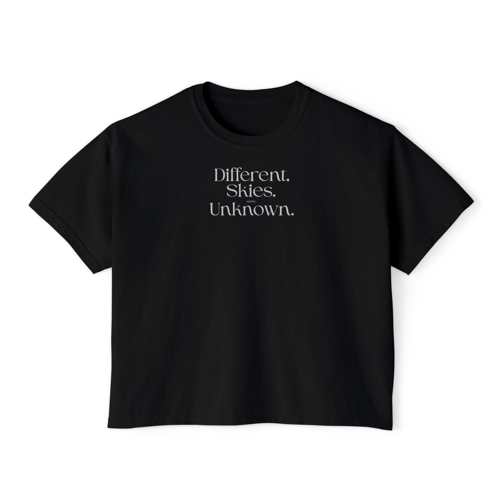 Different Skies Unknown Women's Boxy Tee